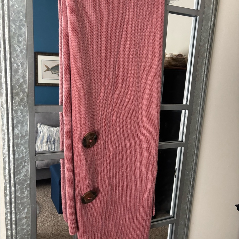Elegant Pink Knit wrap